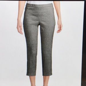 Theory Cropped Linen Pants